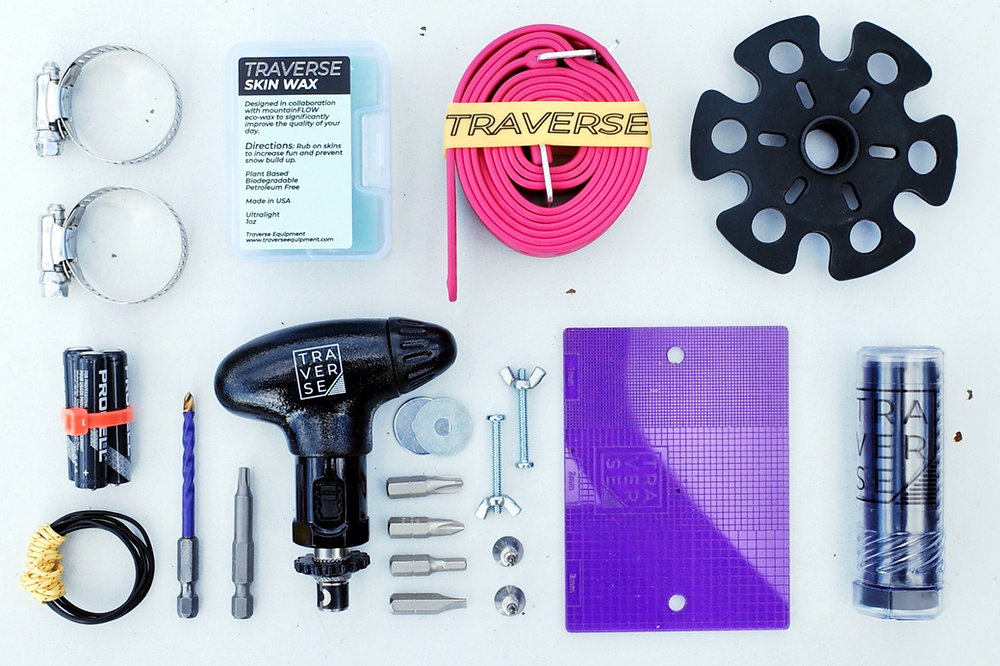 Traverse equipment backcountry ski repair kit.