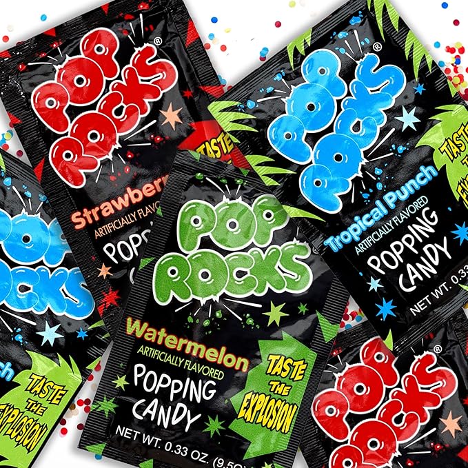 PopRocks packets on a table